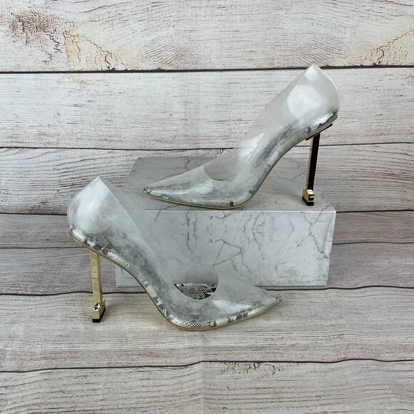 Jessica Rich So Fancy Sandal Womens Sz EU 38 US 8 Heels Snake - Picture 1 of 11